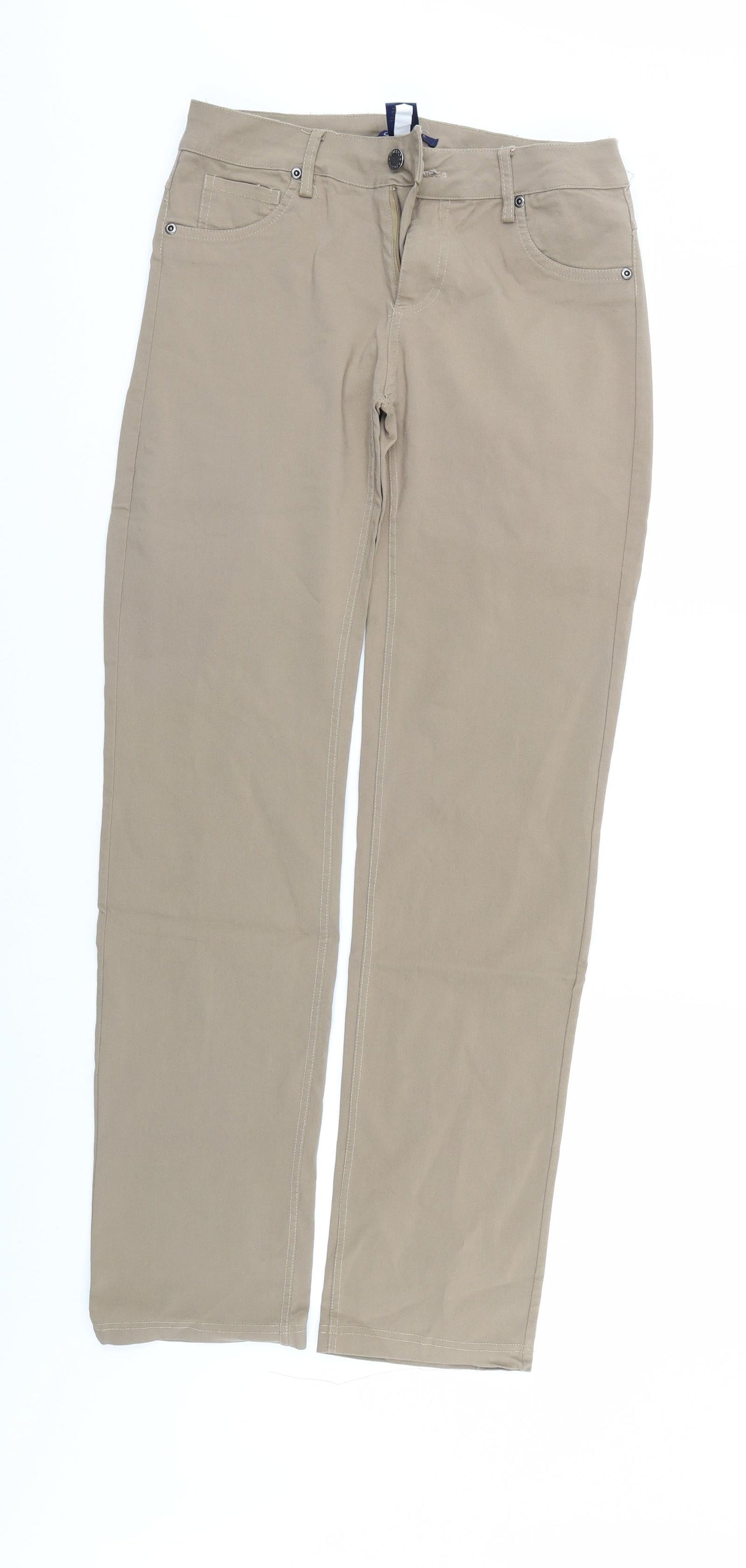 Cooligo Womens Beige   Trousers  Size L L30 in