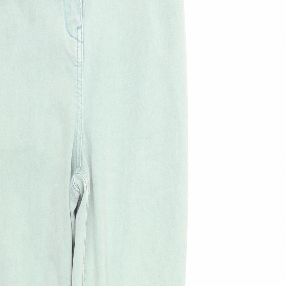 /denim Womens Green  Denim Tapered Jeans Size 12 L25 in - Elastic Waist