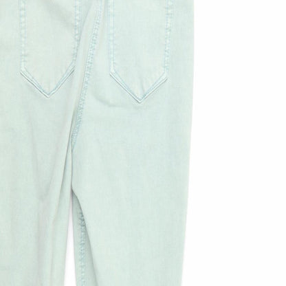 /denim Womens Green  Denim Tapered Jeans Size 12 L25 in - Elastic Waist