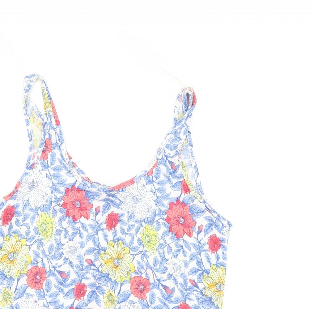 George Womens Multicoloured Floral  Basic Tank Size 10