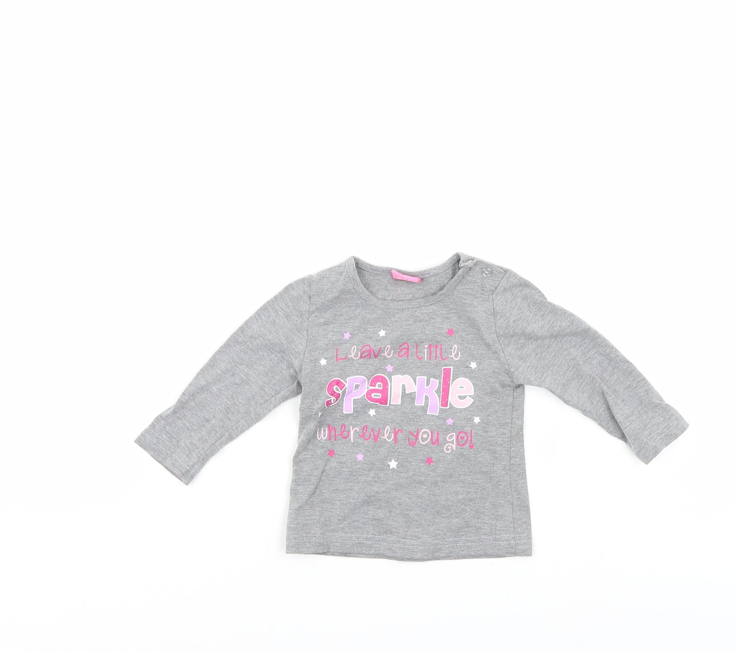 Cutey Couture Girls Grey   Pullover Jumper Size 6-9 Months