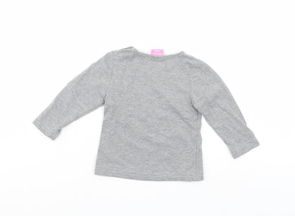 Cutey Couture Girls Grey   Pullover Jumper Size 6-9 Months