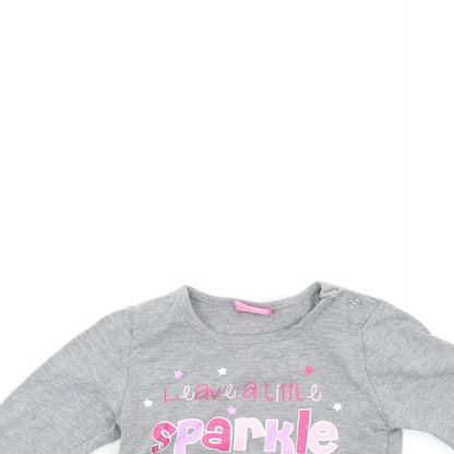 Cutey Couture Girls Grey   Pullover Jumper Size 6-9 Months