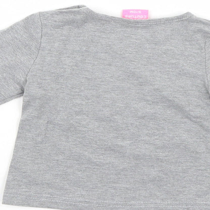 Cutey Couture Girls Grey   Pullover Jumper Size 6-9 Months