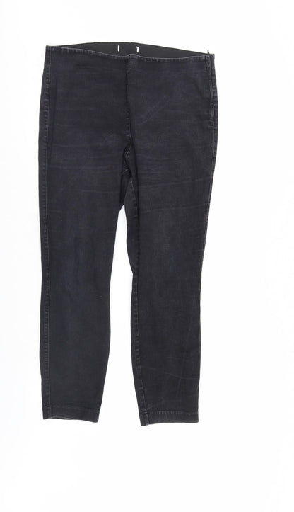 Womens UK Size 34 in Preworn Regular Fit Jegging Black Jeans