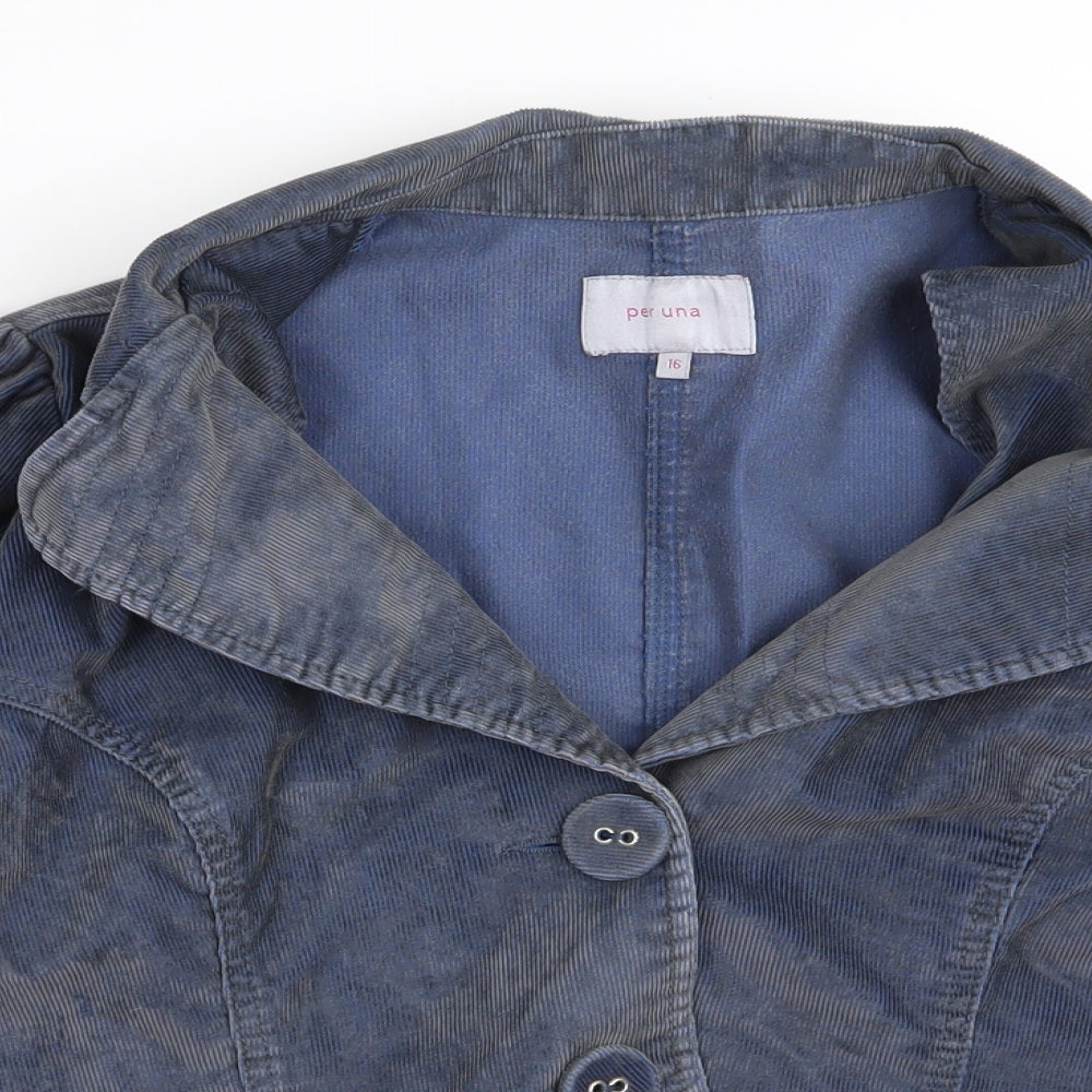 Womens UK Size 16 peruna Blue Jacket