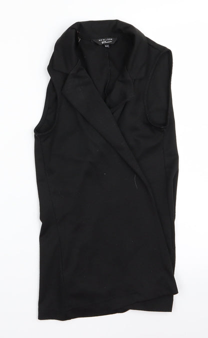 New Look Womens Black   Vest Jumper Size 10