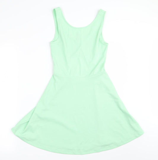 Divided Womens Green   A-Line  Size 8