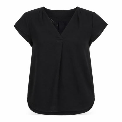 Womens UK Size 4 H&M Black Basic T-Shirt