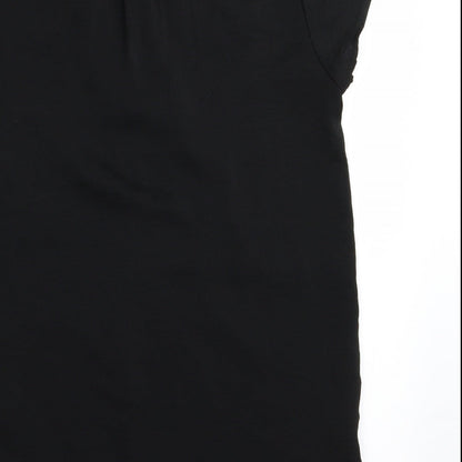 Womens UK Size 4 H&M Black Basic T-Shirt