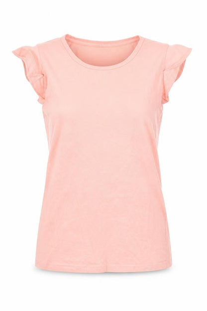Womens UK Size S Amisu Pink Basic T-Shirt