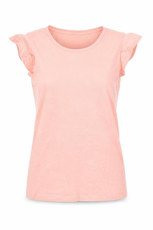 Womens UK Size S Amisu Pink Basic T-Shirt