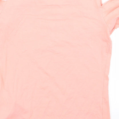 Womens UK Size S Amisu Pink Basic T-Shirt