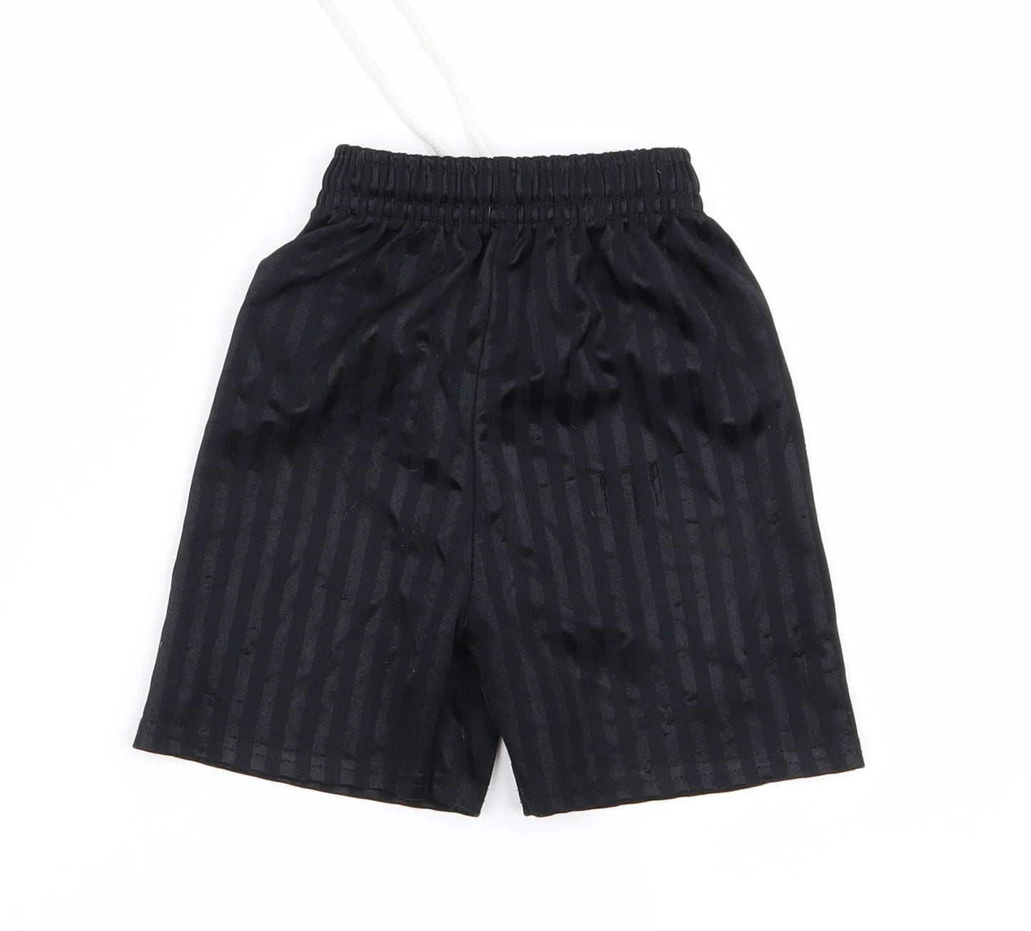 Preworn Boys Black  Ramie Sweat Shorts Size S - v