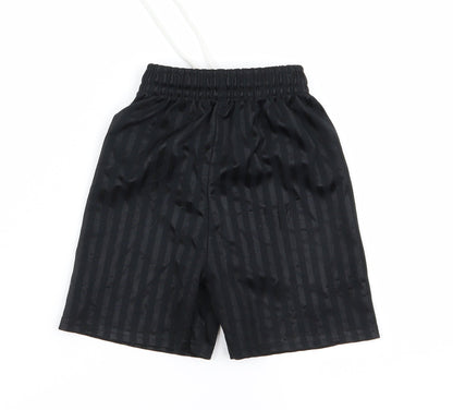 Preworn Boys Black  Ramie Sweat Shorts Size S - v