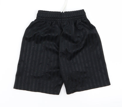 Preworn Boys Black  Ramie Sweat Shorts Size S - v