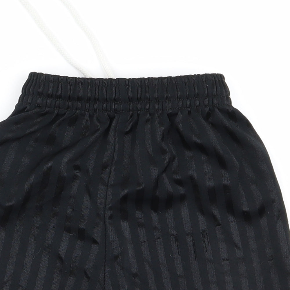 Preworn Boys Black  Ramie Sweat Shorts Size S - v