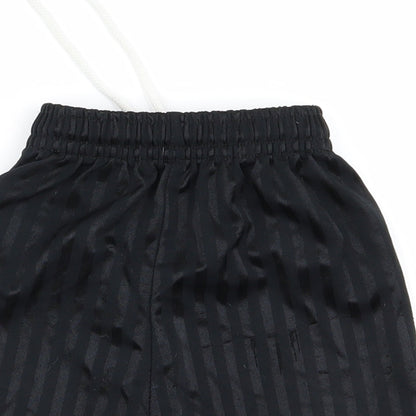 Preworn Boys Black  Ramie Sweat Shorts Size S - v