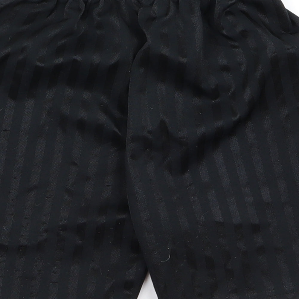 Preworn Boys Black  Ramie Sweat Shorts Size S - v