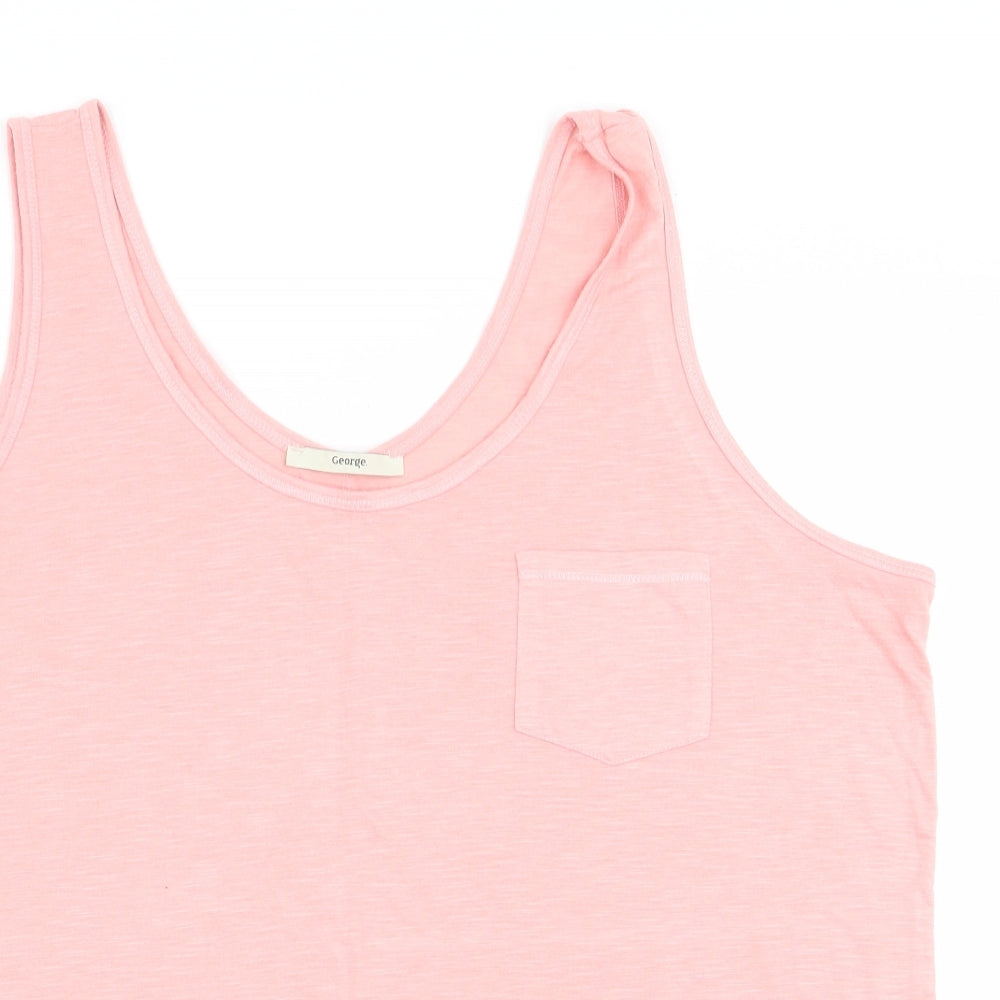 George Womens Pink   Tunic Blouse Size 12