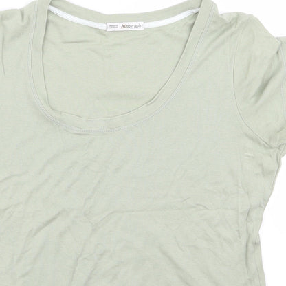 m&s Womens Green   Basic Blouse Size 16