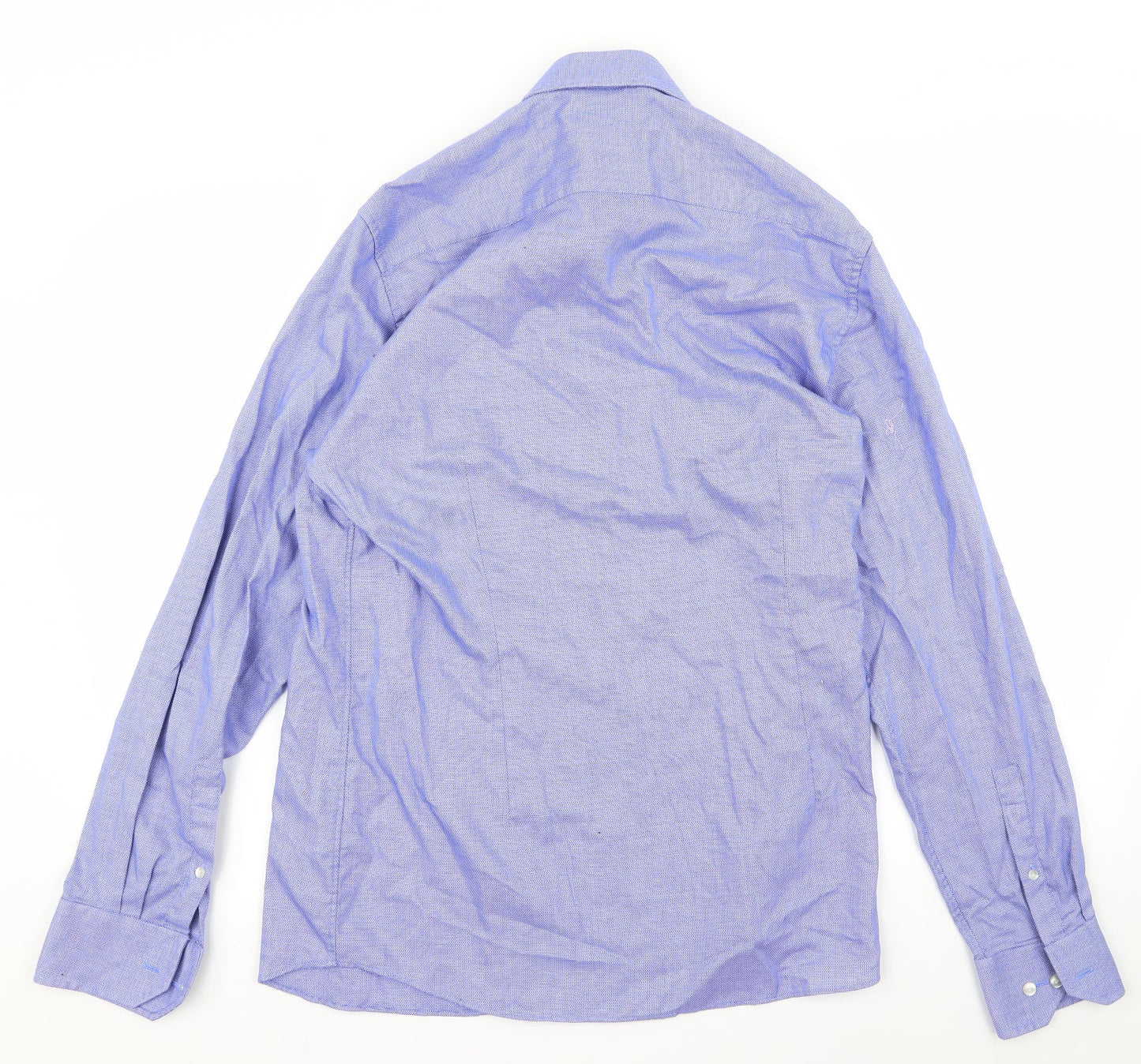 Mens UK Size L Cubus Blue  Button-Up Long Sleeve Casual Shirt