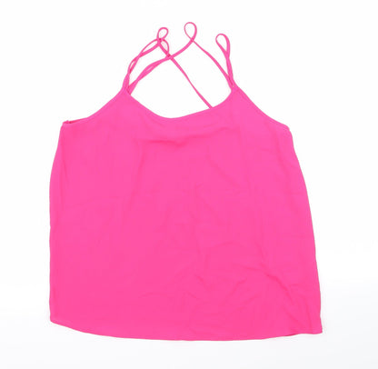 Papaya Womens Pink   Basic Blouse Size 12