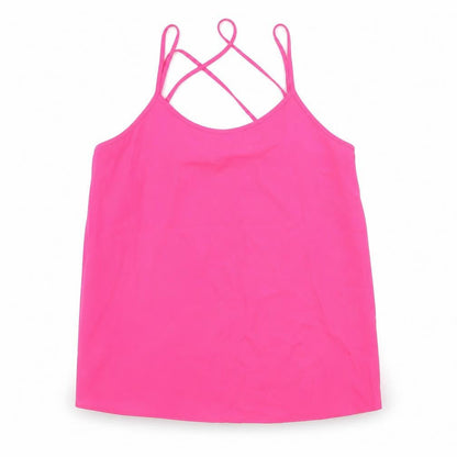 Womens UK Size 12 Papaya Pink Basic Blouse