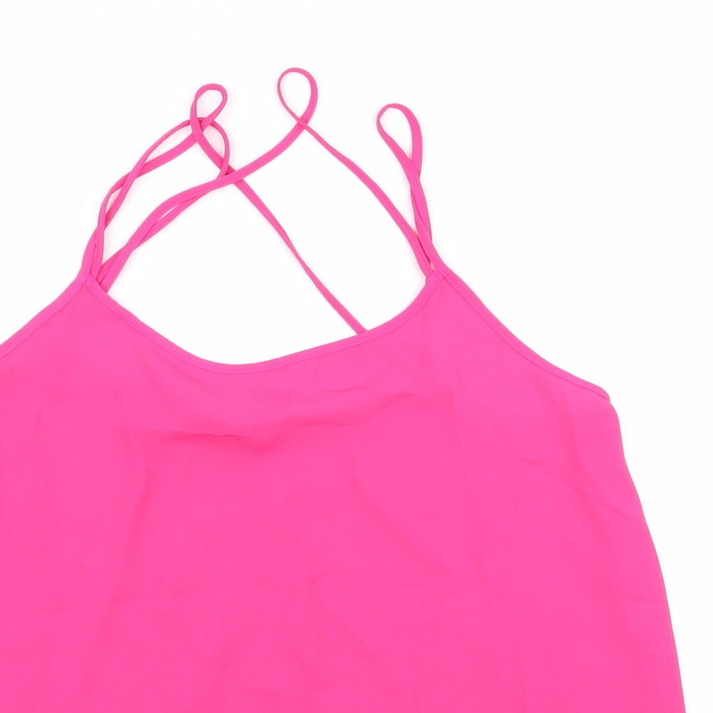 Papaya Womens Pink   Basic Blouse Size 12