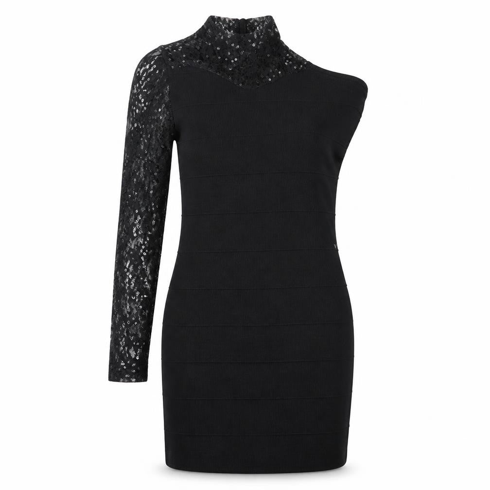 Womens Black  Rayon Pencil Dress  Size 12