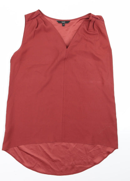 Womens UK Size 10 NEXT Orange Basic Tank