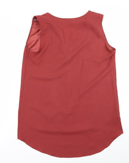 Womens UK Size 10 NEXT Orange Basic Tank