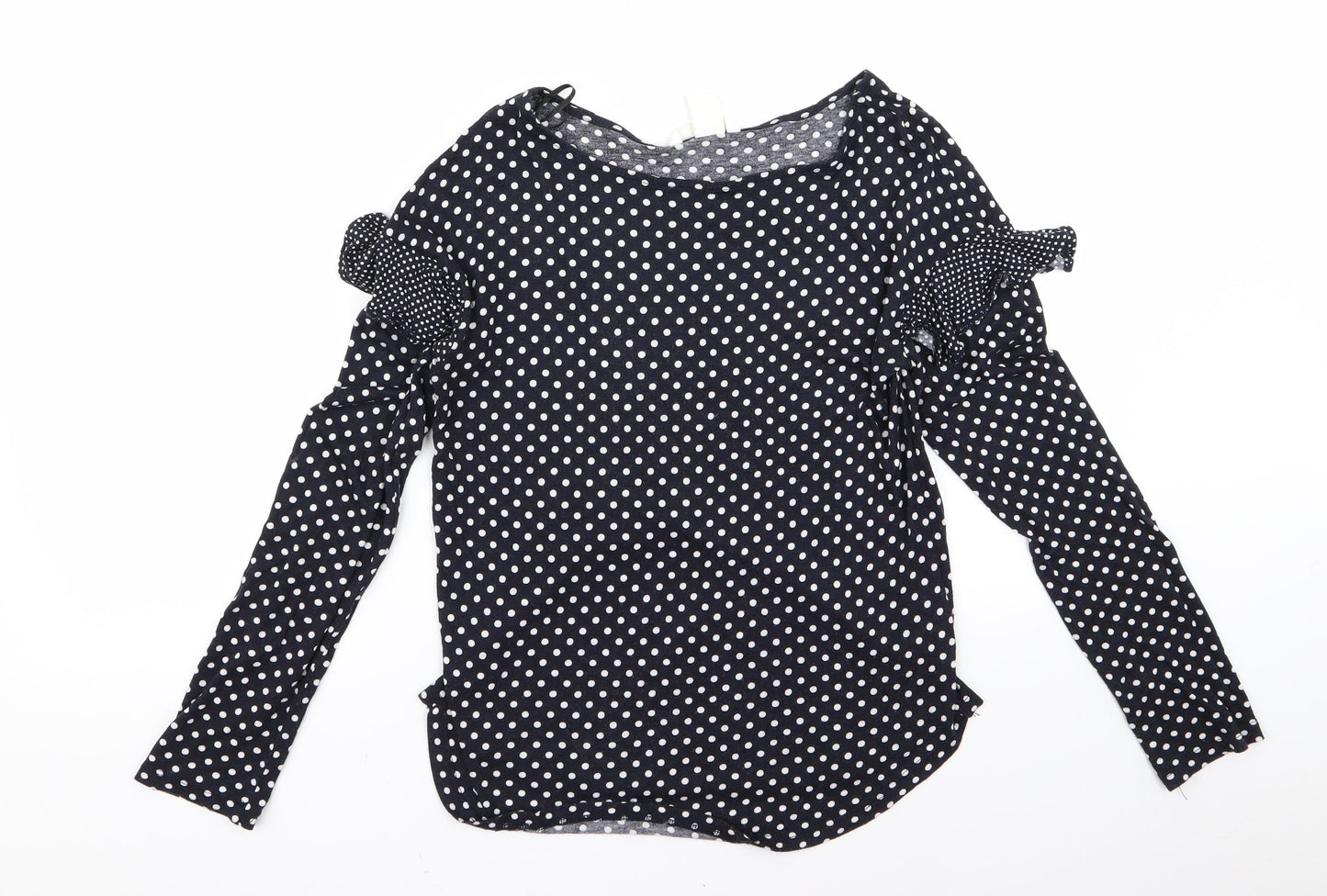 Womens UK Size XS H&M Blue Basic Blouse