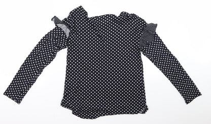 Womens UK Size XS H&M Blue Basic Blouse