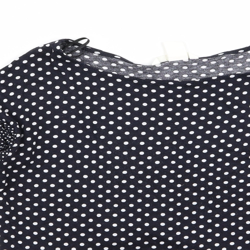 Womens UK Size XS H&M Blue Basic Blouse