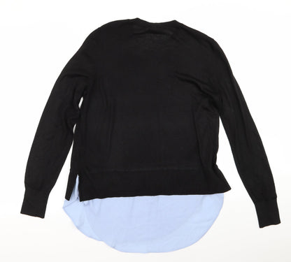 H&M Womens Black  Rayon Pullover Jumper Size M