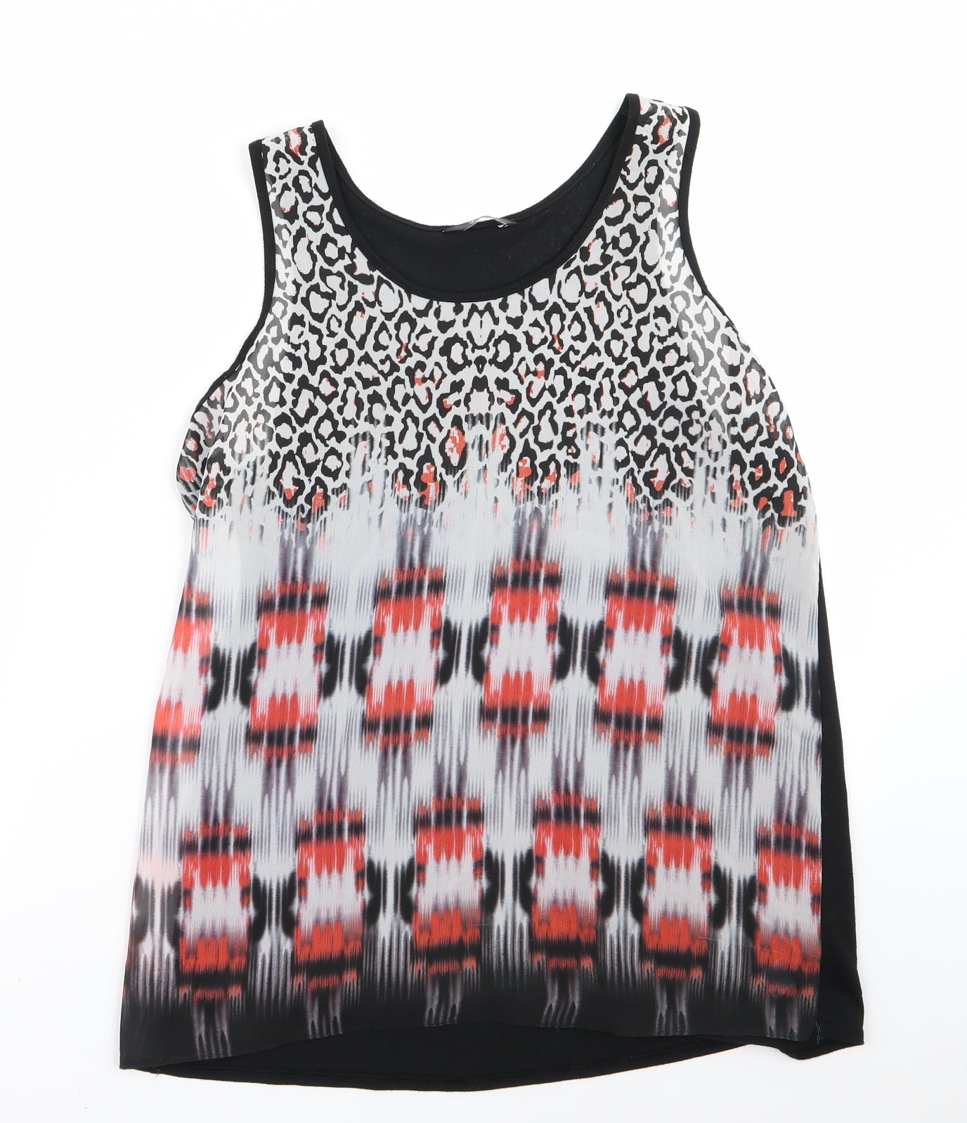 F&F Womens Beige Floral  Basic Blouse Size 10