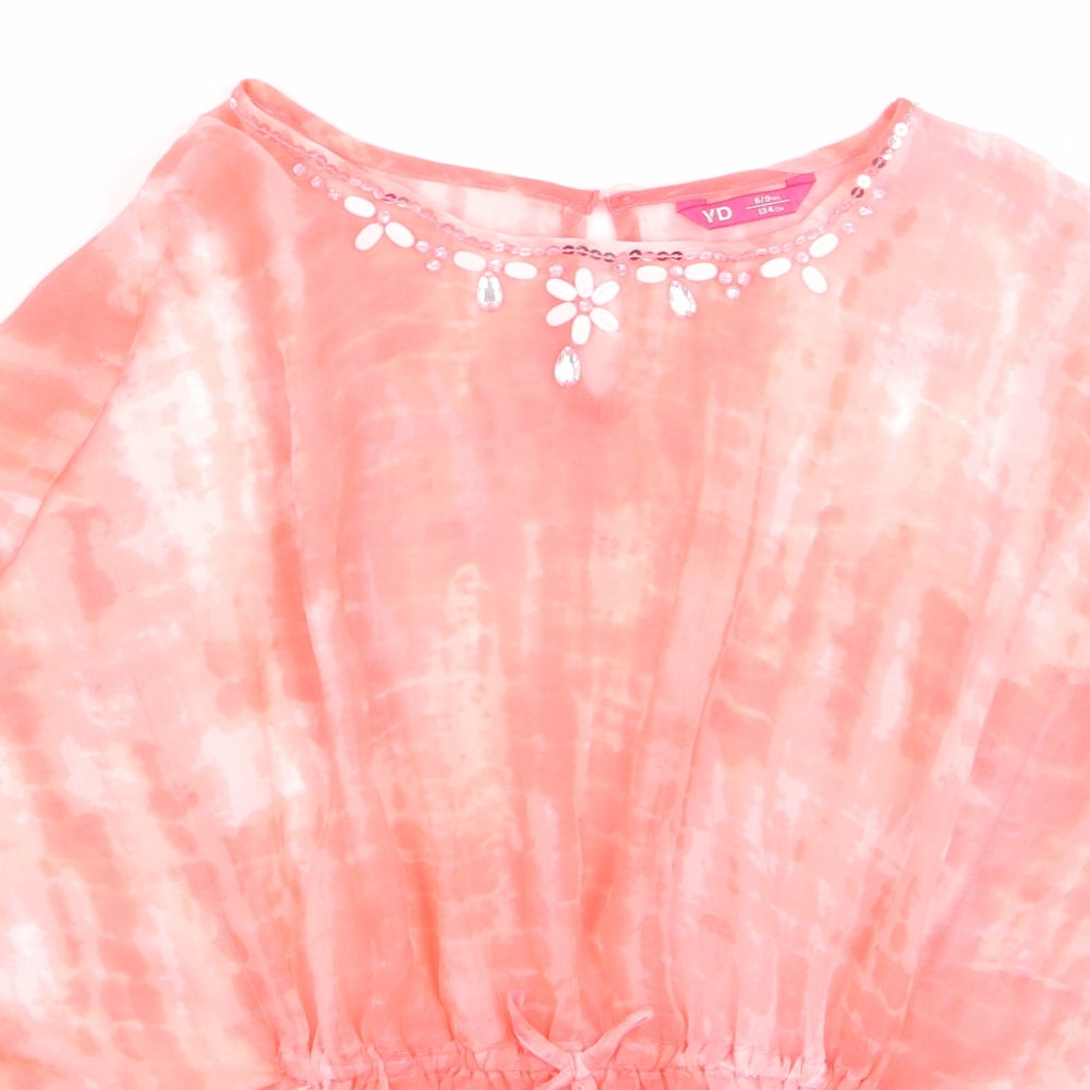 yd Girls Pink   Basic Blouse Size 8 Years
