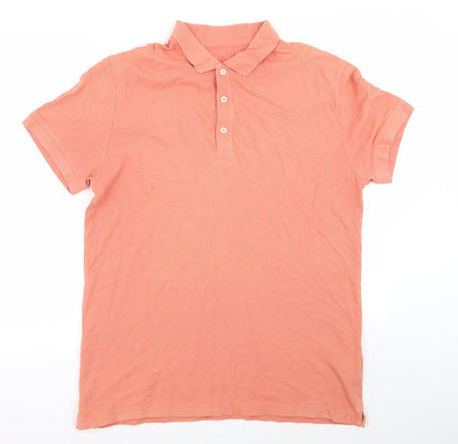 H&M Mens Pink    Polo Size M