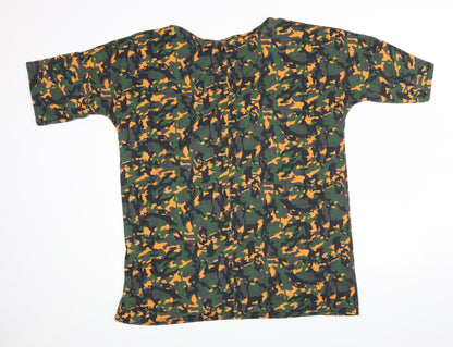 Womens UK Size 12 PRETTYLITTLETHING Green Basic Blouse