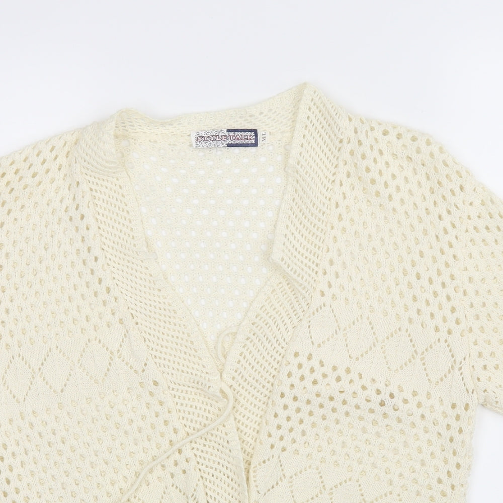 Style Talk Womens Beige   Basic Blouse Size M