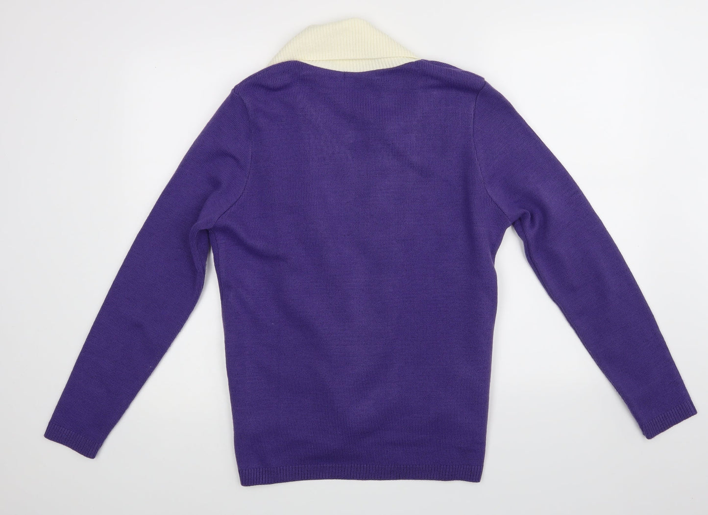 Envy Womens Purple   Cardigan Jumper Size S