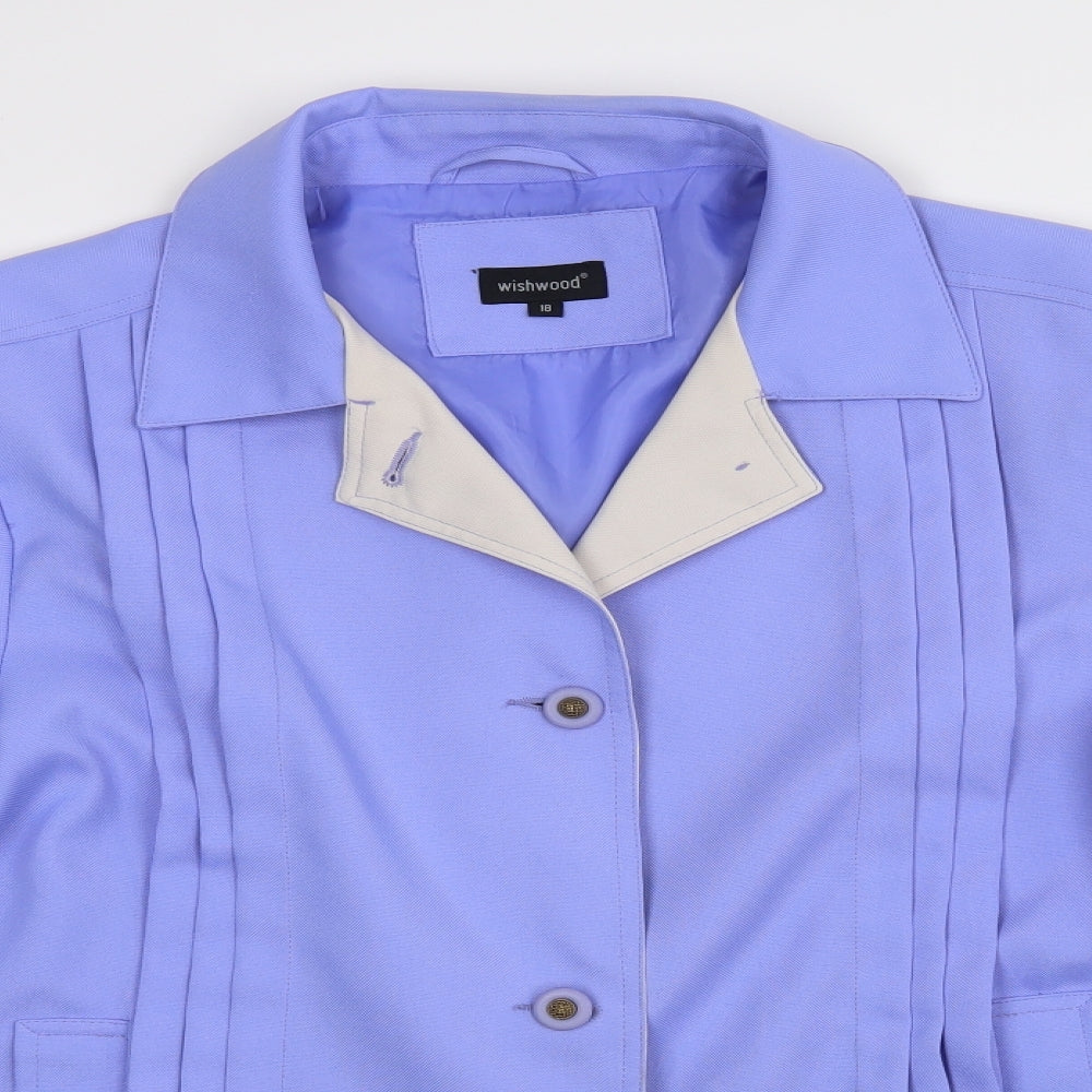 Womens UK Size 18 Wishwood Purple Jacket