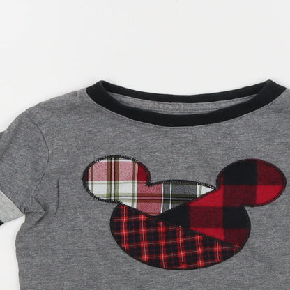 Gap  Grey   Basic T-Shirt Size 18-24 Months  - Mickey mouse