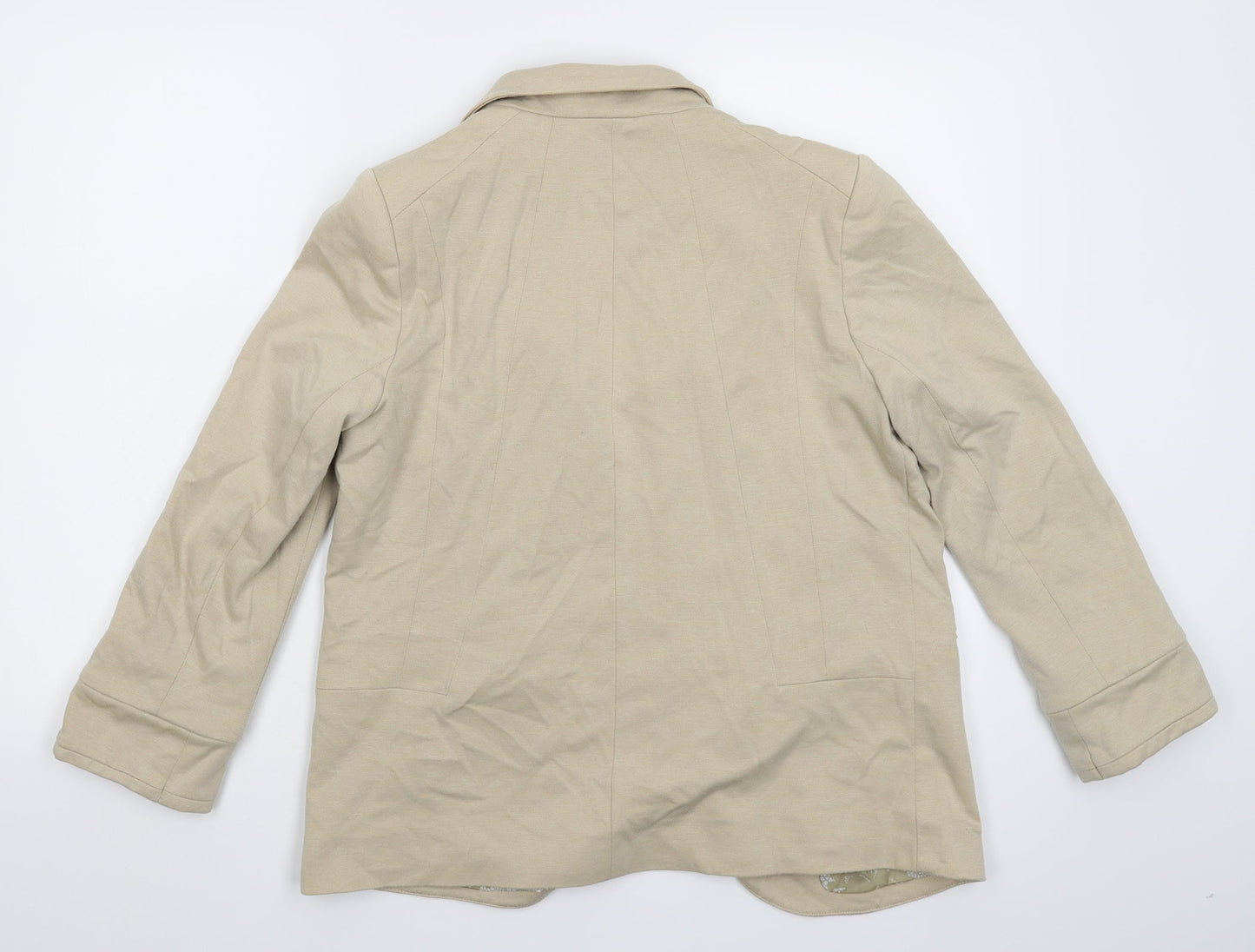 Wallis Womens Beige   Jacket Blazer Size 10