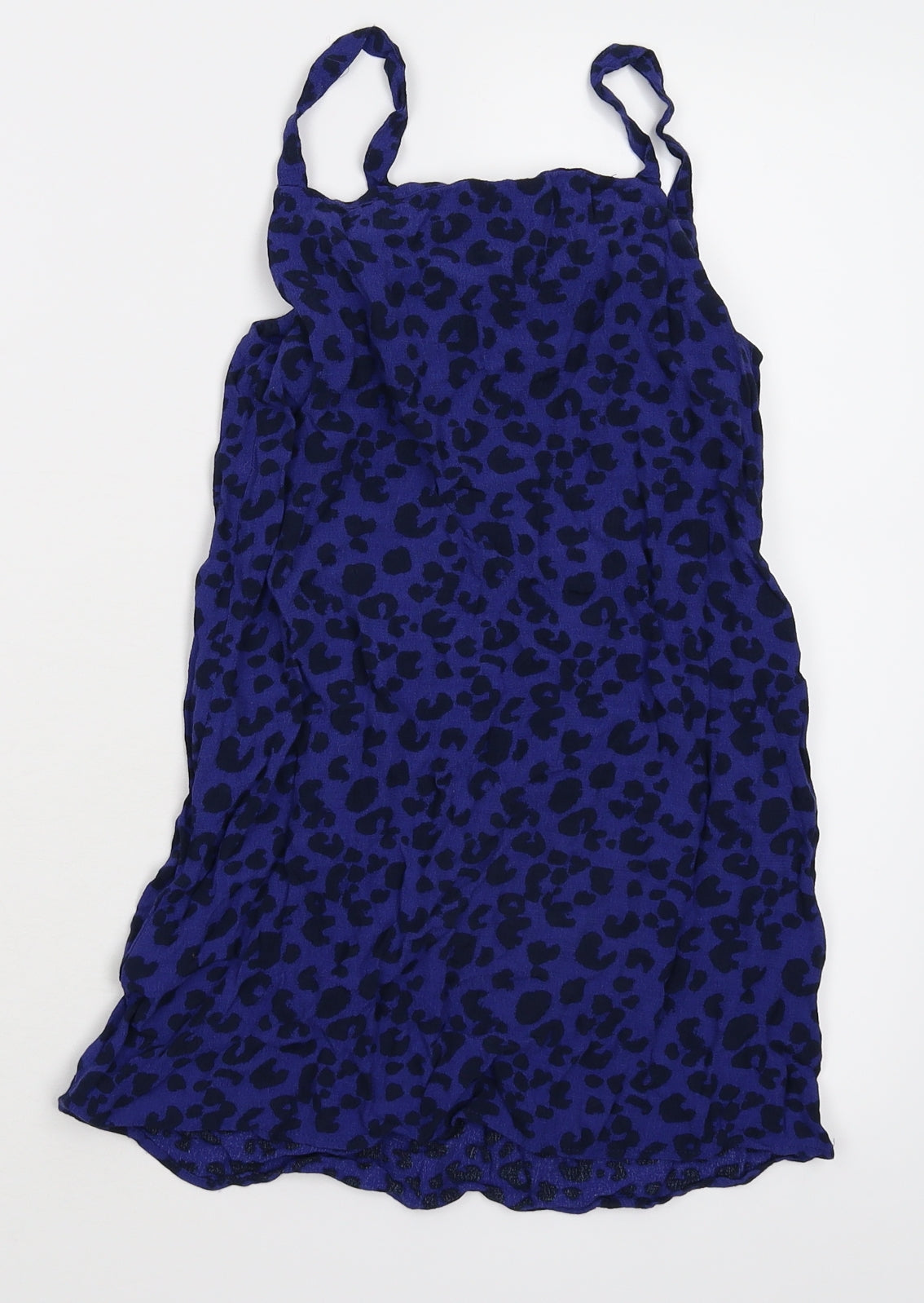 M&S Girls Black Animal Print  Kaftan  Size 7-8 Years