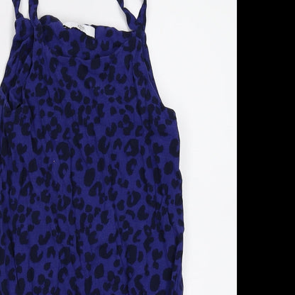 M&S Girls Black Animal Print  Kaftan  Size 7-8 Years