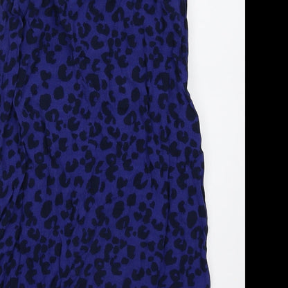M&S Girls Black Animal Print  Kaftan  Size 7-8 Years