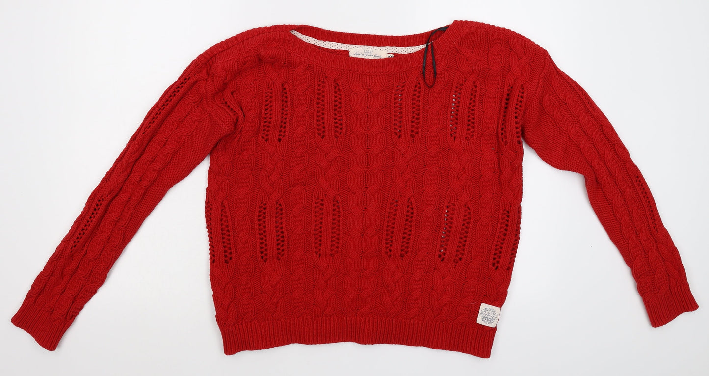 label of graded goods Womens Red   Pullover Jumper Size M