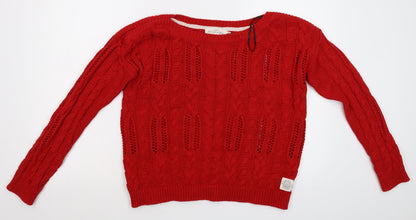 label of graded goods Womens Red   Pullover Jumper Size M